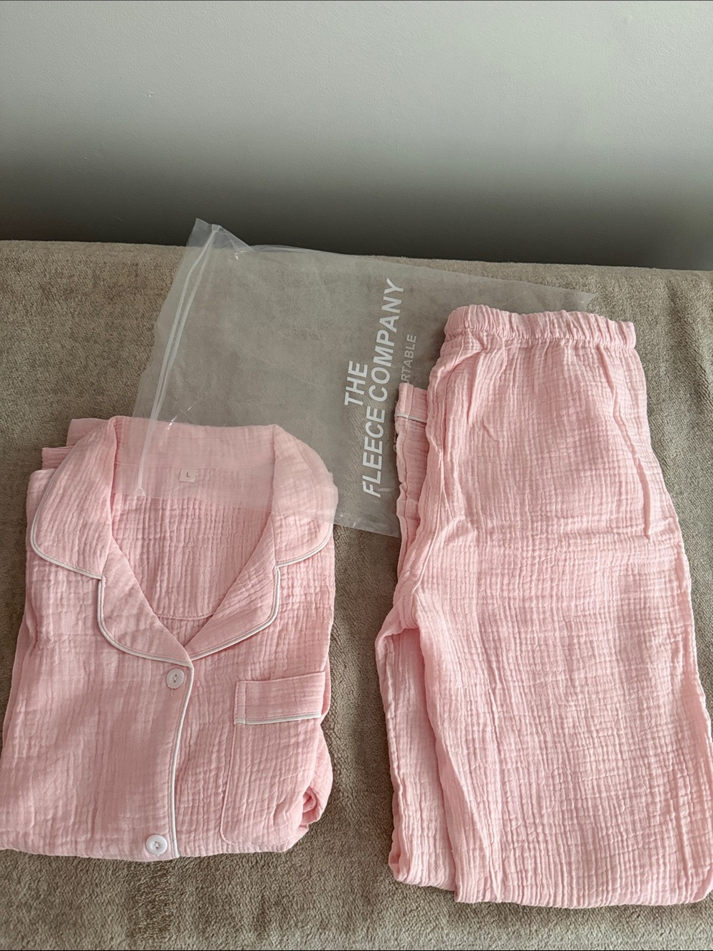 Women’s Pink Cotton Pajama Set